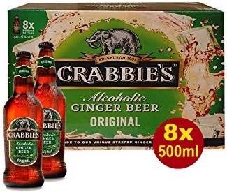 Immagine prodotto John Crabbie JOHN CRABBIES'S Original Alcoholic Ginger Beer Case 8 x 500 ml / 4 % UK (12 x 50 cl)