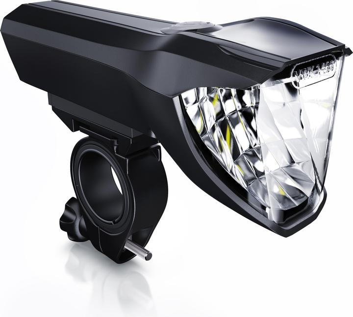 Actual product image Aplic LED bike light, front light, rechargeable bike front light with 50 LUX, bike light, StVZO approved (300 lm)