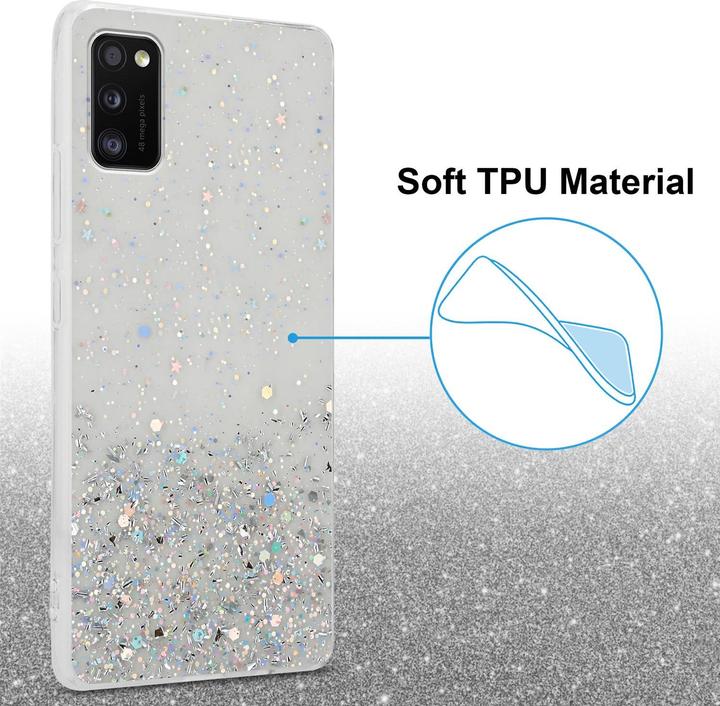 Image du produit Cadorabo Couverture TPU paillettes scintillantes (Samsung Galaxy A41)