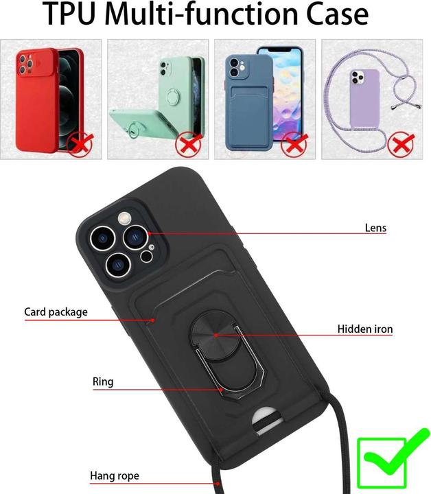 Actual product image Cadorabo Case for Apple iPhone 11 PRO MAX with Necklace