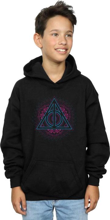 Immagine prodotto Neon Deathly Hallows Felpa con Cappuccio Ragazzi (116)