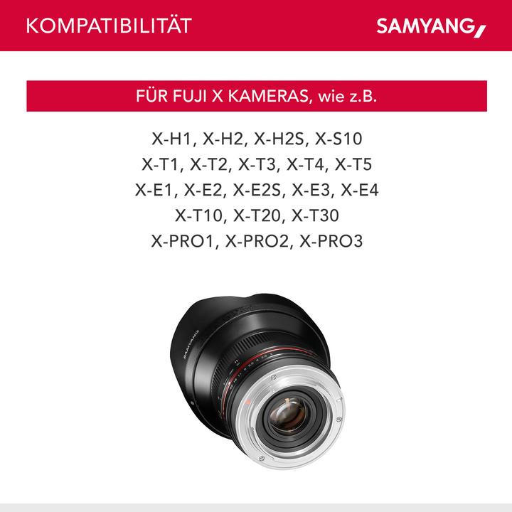 Actual product image Samyang 12mm f/2 NCS CS Fujifilm XF (Fujifilm Fujinon XF, APS-C / DX)
