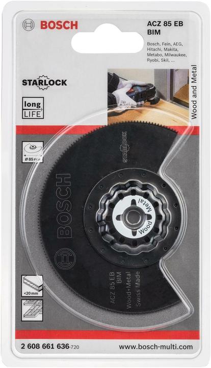 Produktbild Bosch Professional Zubehör BIM Segmentsägeblatt ACZ 85 EB, Wood and Metal, 85 mm, 1er-Pack