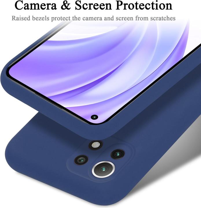 Actual product image Cadorabo TPU Liquid Silicone Case Cover for Xiaomi Mi 11 LITE (4G / 5G) / 11 LITE NE (Xiaomi Mi 11 Lite, Xiaomi Mi 11 Lite 5G, Xiaomi 11 Lite 5G NE)