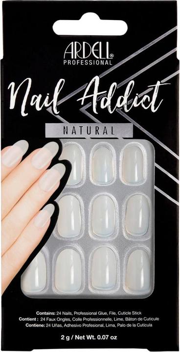 Immagine prodotto Ardell Nail Addict - Nail Addict Natural Oval (Utensile per unghie, Bianco)