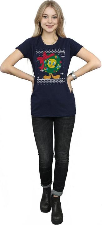 Image du produit Looney Tunes - T-shirt TWEETY PIE CHRISTMAS FAIR ISLE - Femme (XXL)