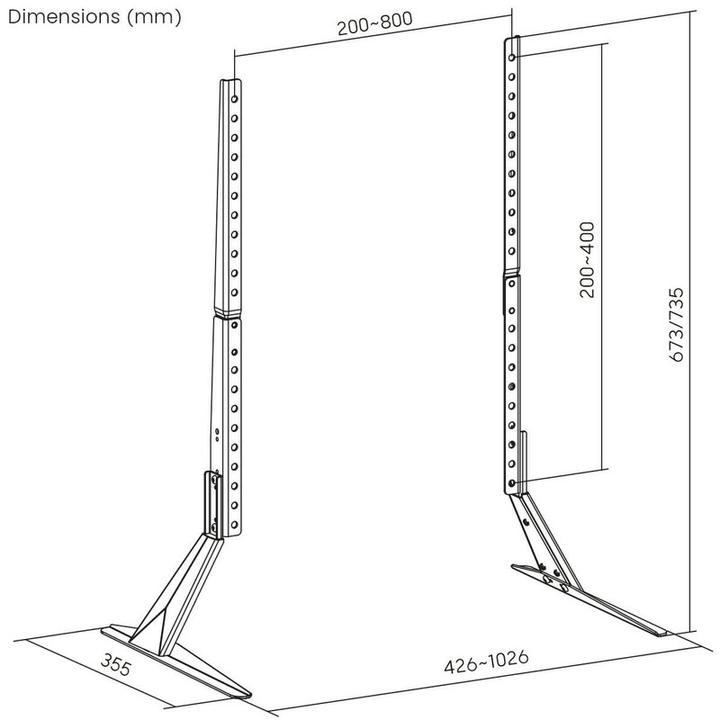 Produktbild Xantron Slimstand (Universal, 75", 40 kg)