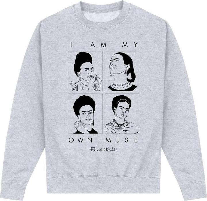 Actual product image Frida Kahlo Unisex Adult Multi Muse Sweatshirt (L)