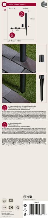 Produktbild Paulmann Outdoor 230V Pollerleuchte Flarea (360 lm, IP65)