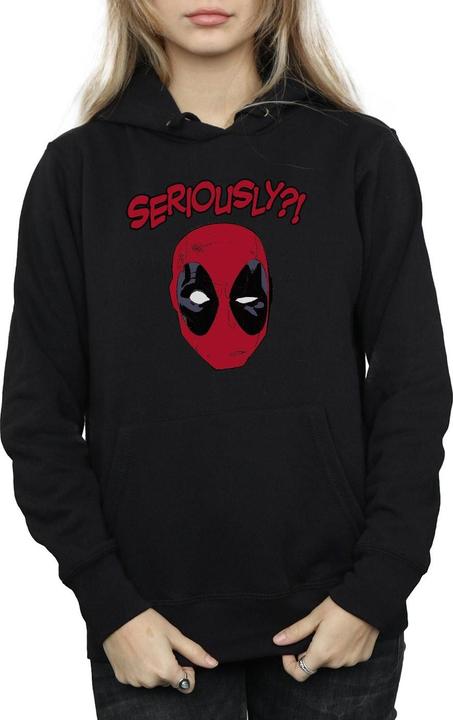 Actual product image Womens/Ladies Deadpool Seriously Hoodie (XXL)