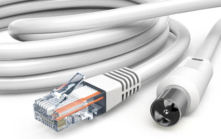 Produktbild Hama Antennen-Kabel - Koax-Stecker - RJ45-Stecker (75 dB, Antennenkabel)