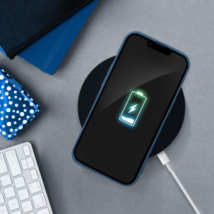 Image du produit Partner Telecom Back panel cover OEM SILICONE case for IPHONE 8 blue (Apple iPhone 8)