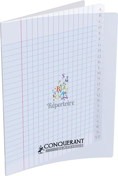 Produktbild Conquerant Répertoire 170 x 220 mm, seyès,96 pages papier 90 g, agrafé, couverture polypro transparent incolore (170 x 220 mm, Kariert, Weicher Einband)