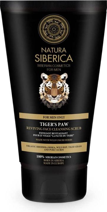 Natura Siberica Men Tiger's Paw Reviving Face Cleansing Scrub - Cleansing peeling to revitalize (Exfoliation, 150 ml)