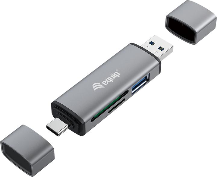 Produktbild equip USB 3.0 HUB Kartenleser (USB-C, USB 3.0)