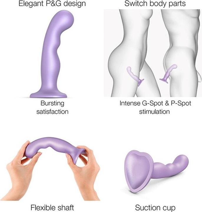 Actual product image Strap-on-me Dildo Plug P&G Metallic Lilac (XXL)