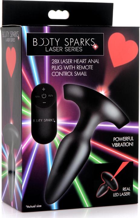 Image du produit XR Brands Laser Heart Small Anal Plug w/ Remote Control