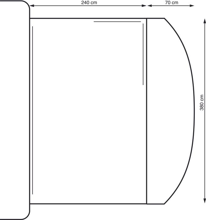 Actual product image Eurotrail Atlantis Pro Motorhome Tent (21.50 kg, 1 person)