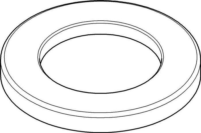Actual product image Grohe Base plate f single-hole WC/bidet mixers chr
