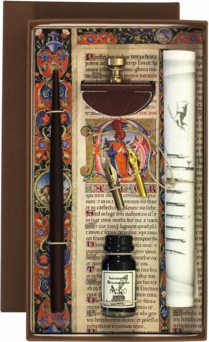 Image du produit Prona Set de calligraphie Porte-plume 2 plumes Encre Effaceur