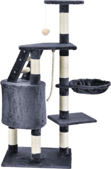 Actual product image Juskys Sams Pet scratching post Buffy (118 cm, Grey)