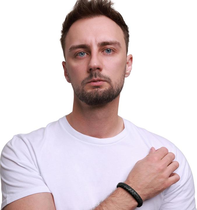 Image du produit Heideman Bracelet en cuir Enno (21 cm, 100% cuir)
