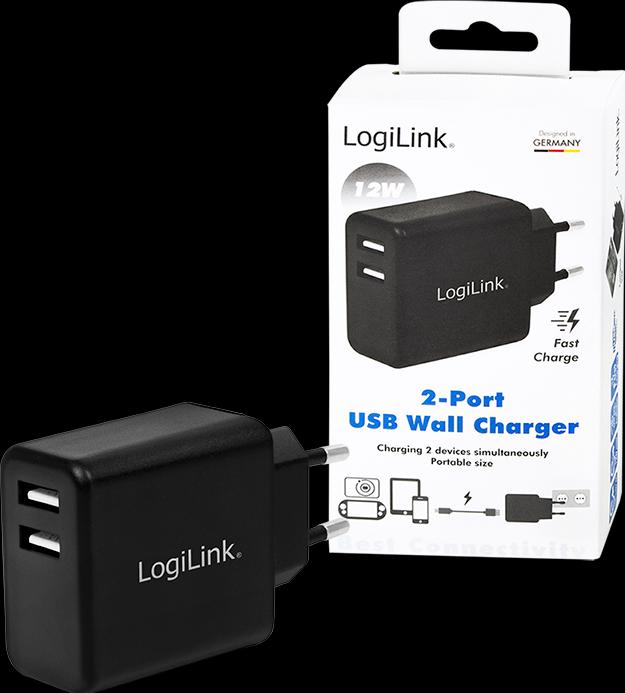 Produktbild LogiLink USB Steckdosenadapter (12 W)