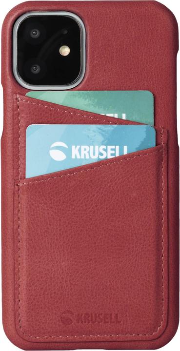 Actual product image Krusell Sunne CardCover Apple iPhone 11 vintage red (61791) (Apple iPhone 11)