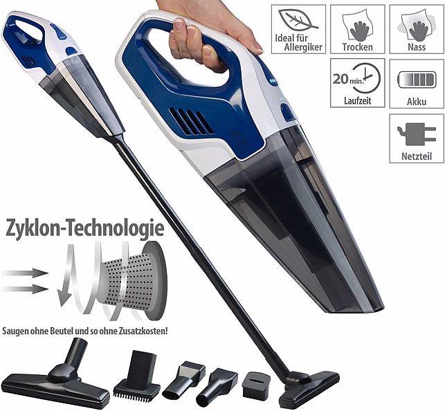 Sichler Aspirapolvere ciclonico a batteria 2in1 per mani e pavimenti