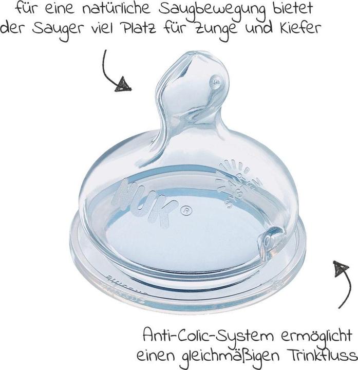 Produktbild NUK First Choice+ 3er-Flaschen-Set mit Temperature Control, 300ml, 0-6 Monate, beige, rosa, weiss (300 ml)
