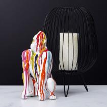 Image du produit Home Deco Factory gorille deco blanc rainbow 24cm