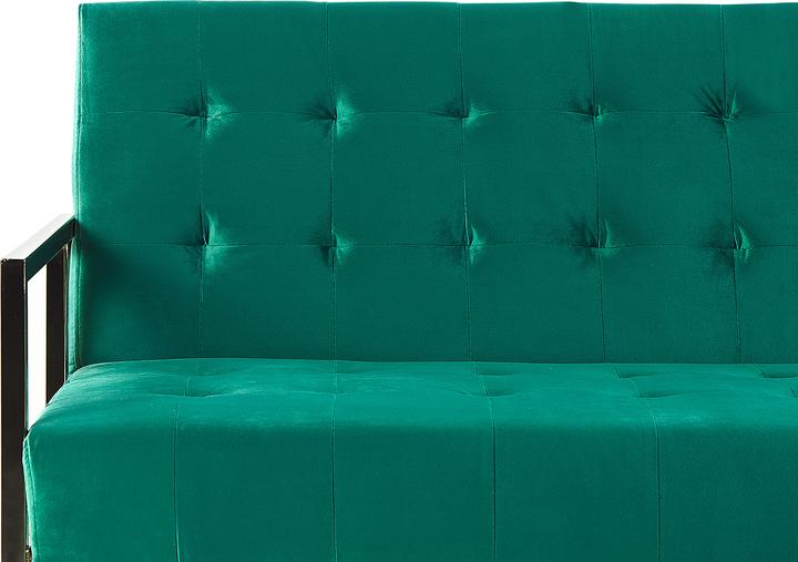 Produktbild Beliani Schlafsofa 3-Sitzer Samtstoff smaragdgrün MARSTAL (3-Sitzer)