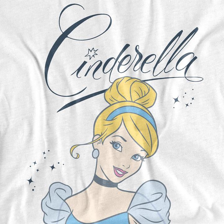 Actual product image Cinderella Unisex Adult Script T-Shirt (S)