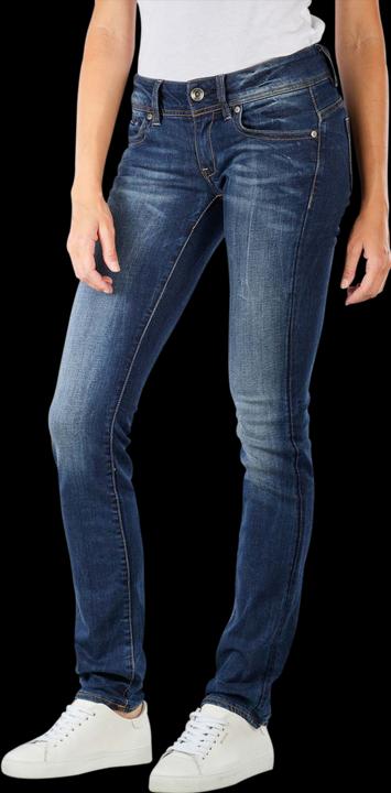 Actual product image G-Star Midge Saddle Mid Straight Jeans Neutro dk aged (W34/L34)