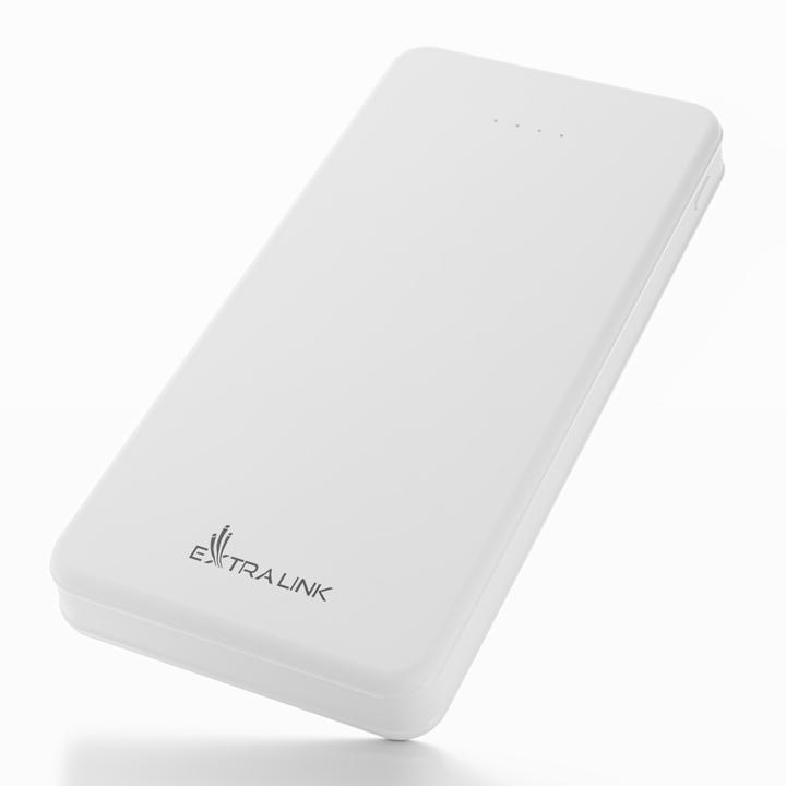 Image du produit Extralink EX.19577 power bank Lithium Polymer (LiPo) White (10000 mAh, 10 W, 37 Wh)