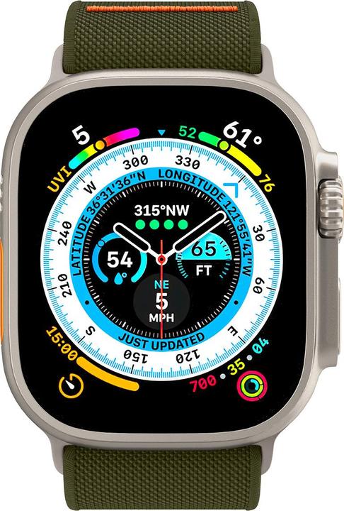 Actual product image Spigen Fit Lite Band for Apple Watch Series 42, 44, 45, 49 mm - khaki (42 mm, 44 mm, 45 mm, 49 mm, Nylon, Fabric, Stainless steel)