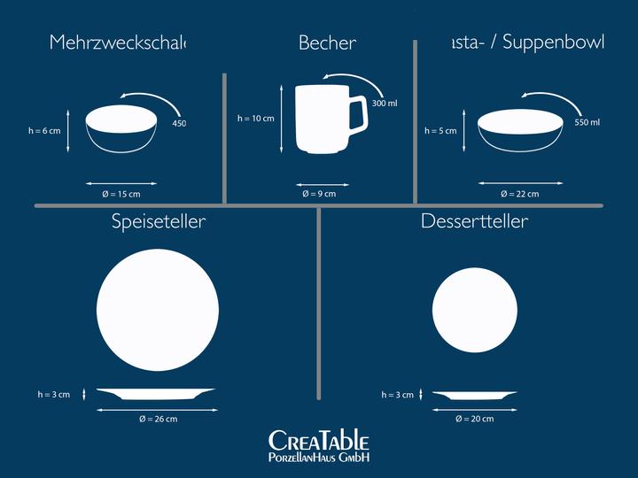 Actual product image CreaTable Nordic Fjord (6 Piece)