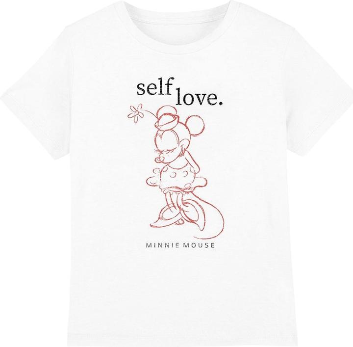 Actual product image Disney Childrens/Kids Self Love Minnie Mouse Valentine's Day T-Shirt (152, 158)