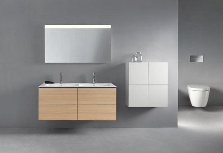 Produktbild Duravit Doppelwaschtisch ME by Starck m ÜL m HLB 1300x490mm 1 Hahnloch weiss WG (490 mm, 1300 mm)