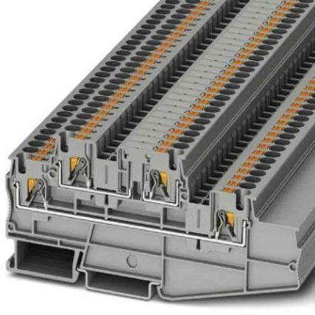 Produktbild Phoenix Contact PT 4-L/L 3002615 Dreistockklemme 0.20 mm² 4 mm² Grau 50 St.