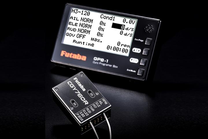 Actual product image Futaba CGY760R Gyro with GPB-1 Programmer