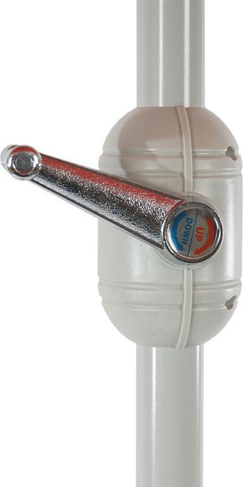 Immagine prodotto Swisshandel24 Ombrellone mezzo rotondo, ombrellone da balcone, UV 50+ poliestere/alluminio 3kg 270cm (2.70 m)