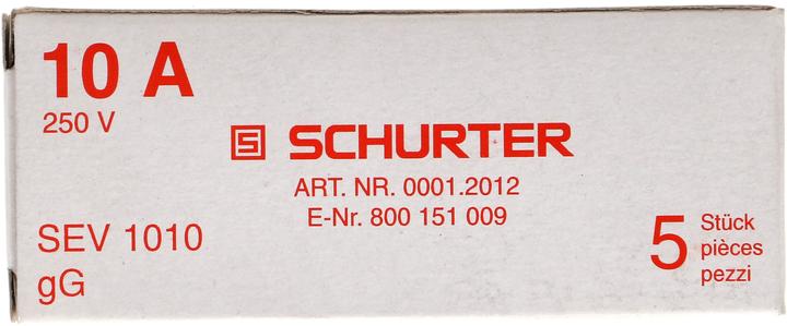 Produktbild Max Hauri Schurter DT, 5 Stück (Diazed-Sicherung, 10 A, Träge)