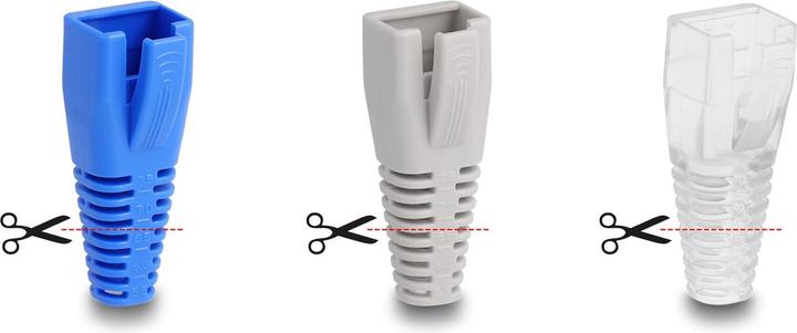 Produktbild Delock Knickschutztülle für RJ45 Stecker 50 Stück (Stecker Tülle)