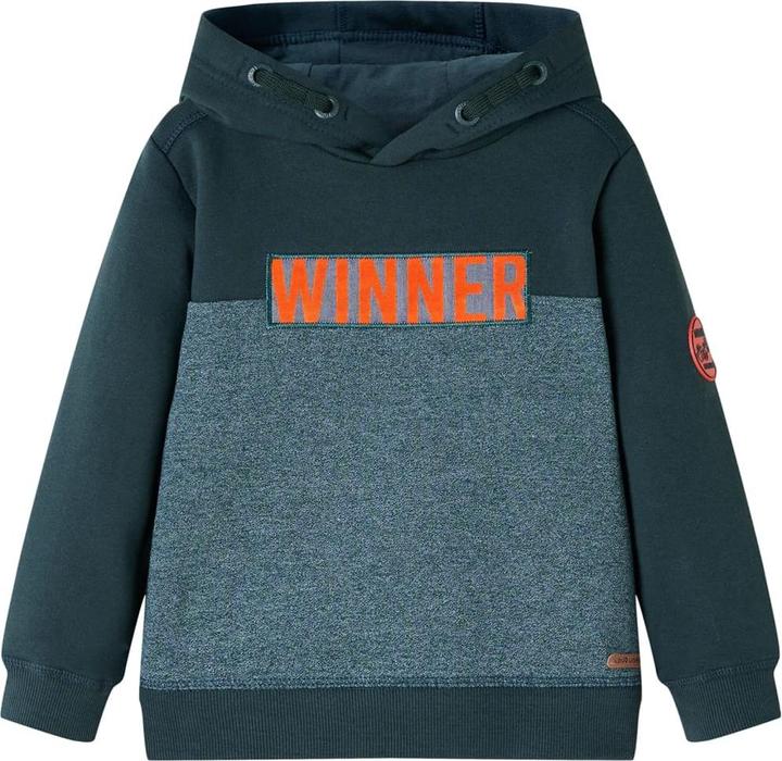 Image du produit VidaXL Sweat à capuche enfant vert foncé 116,Matériau : 92 (116)