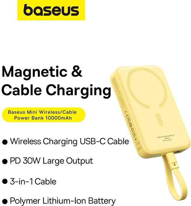 Produktbild Baseus Magnetic Mini (10000 mAh, 30 W, 38.50 Wh)