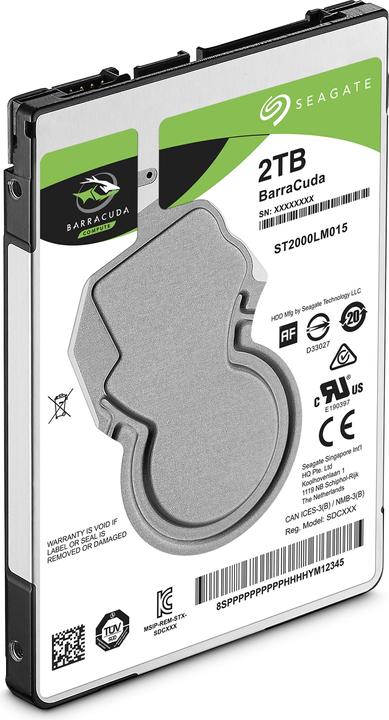 Actual product image Seagate BarraCuda (2 TB, 2.5", SMR)