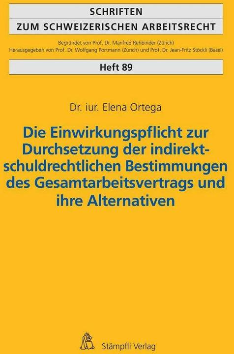 Produktbild Die Einwirkungspflicht zur Durchsetzung der indirekt-schuldrechtlichen Bestimmungen des (Deutsch, Elena Ortega, 2023)