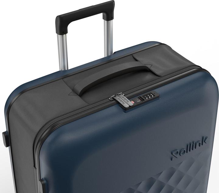 Image du produit Rollink Harde valise / trolley / valise de voyage - Vega 360 - 76 cm - Blauw (105 l, L (90 - 115l))