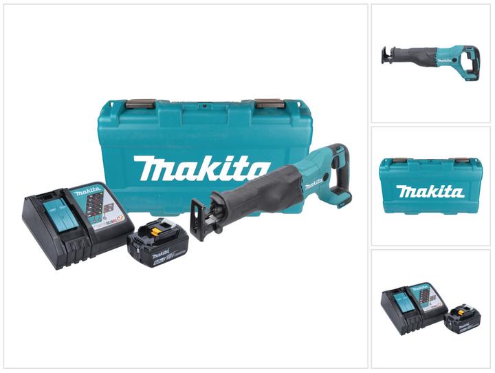 Makita DJR 186 RG1K Akku Reciprosäge Säbelsäge 18 V + 1x Akku 6,0 Ah + Ladegerät + Koffer
